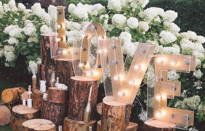 Image of a wedding decoration.