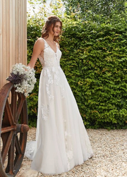 Image of a lady wearing a wedding dress